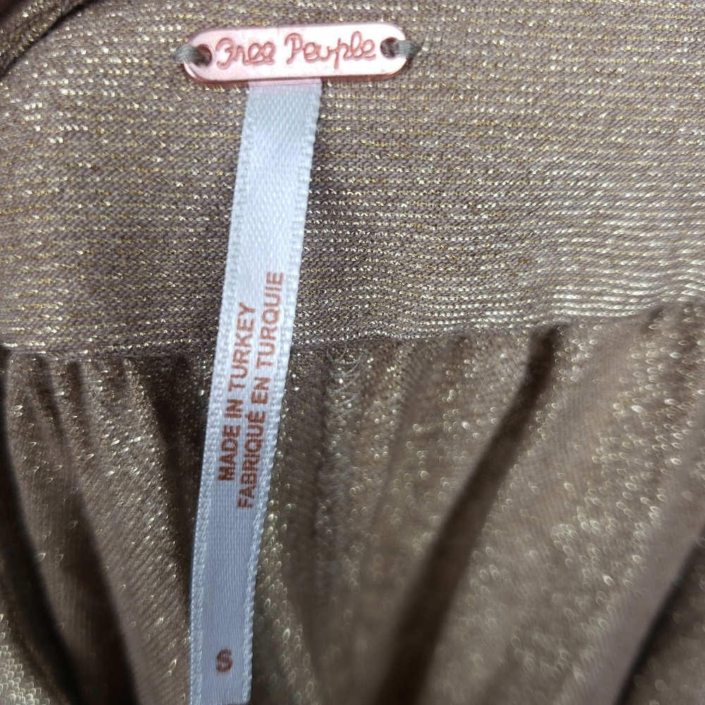 Free People Pleated Love Metallic Minidress - Picture 4 of 8